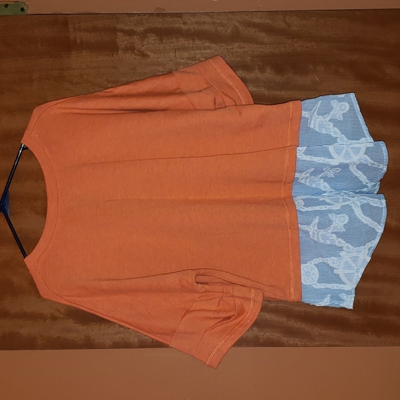 Democracy Combo Nautical Top, Grapefruit, Size: L - Picture 7 of 7